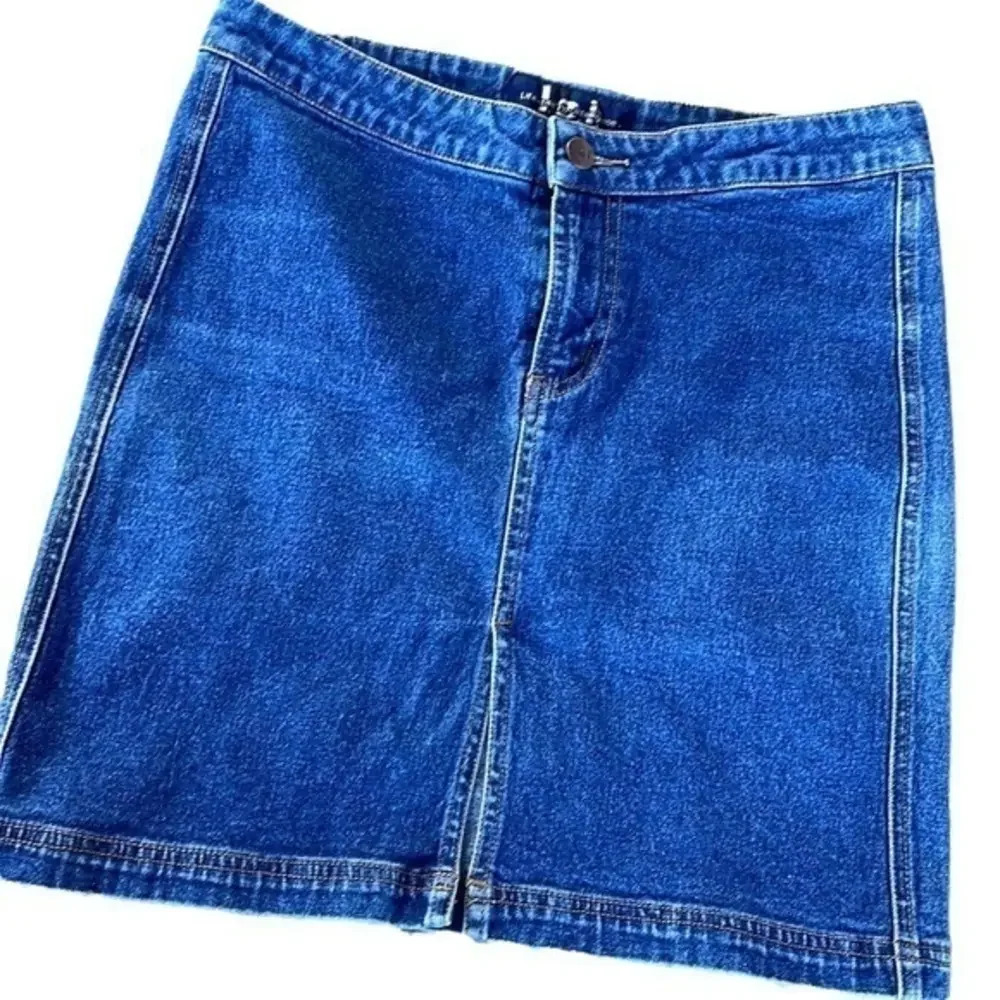 lei Denim Midi Skirt, Size 7